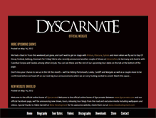 Tablet Screenshot of dyscarnate.com